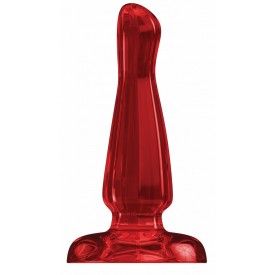 Красный анальный стимулятор Bottom Line 6" Model 3 Acrylic Red - 15,5 см.