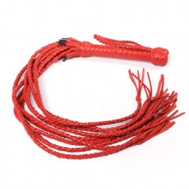 Красная кожаная плеть с 9 хвостами
