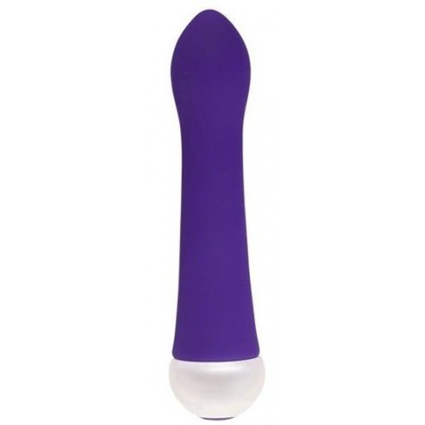Фиолетовый вибратор Fashion Succubi Caressing Vibe - 14,5 см.