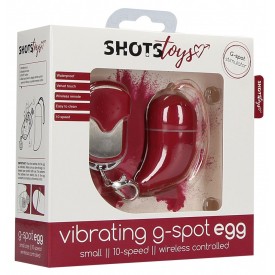Красное виброяйцо Small Wireless Vibrating G-Spot Egg